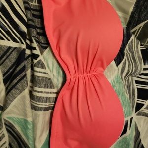 Neon pink bathing suit top